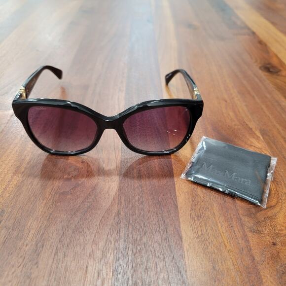 MaxMara MM0014 EMME 3 Butterfly Frame Sunglasses Black main image 9